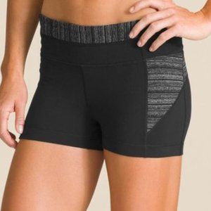 Athleta Black All Align Compression Coolmax Shorts